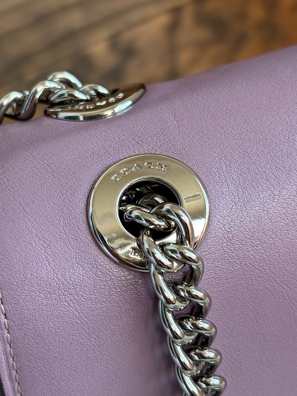 Coach Cassidy Colorblock Jasmine Multi Leather Chain Crossbody Shoulder Bag - Picture 6 of 16